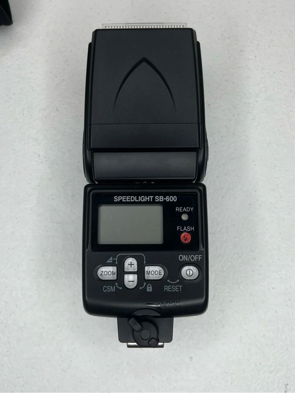 Nikon SB-600 Speedlight Autofocus i-TTL Flash w Case Stand Box & Manual Untested